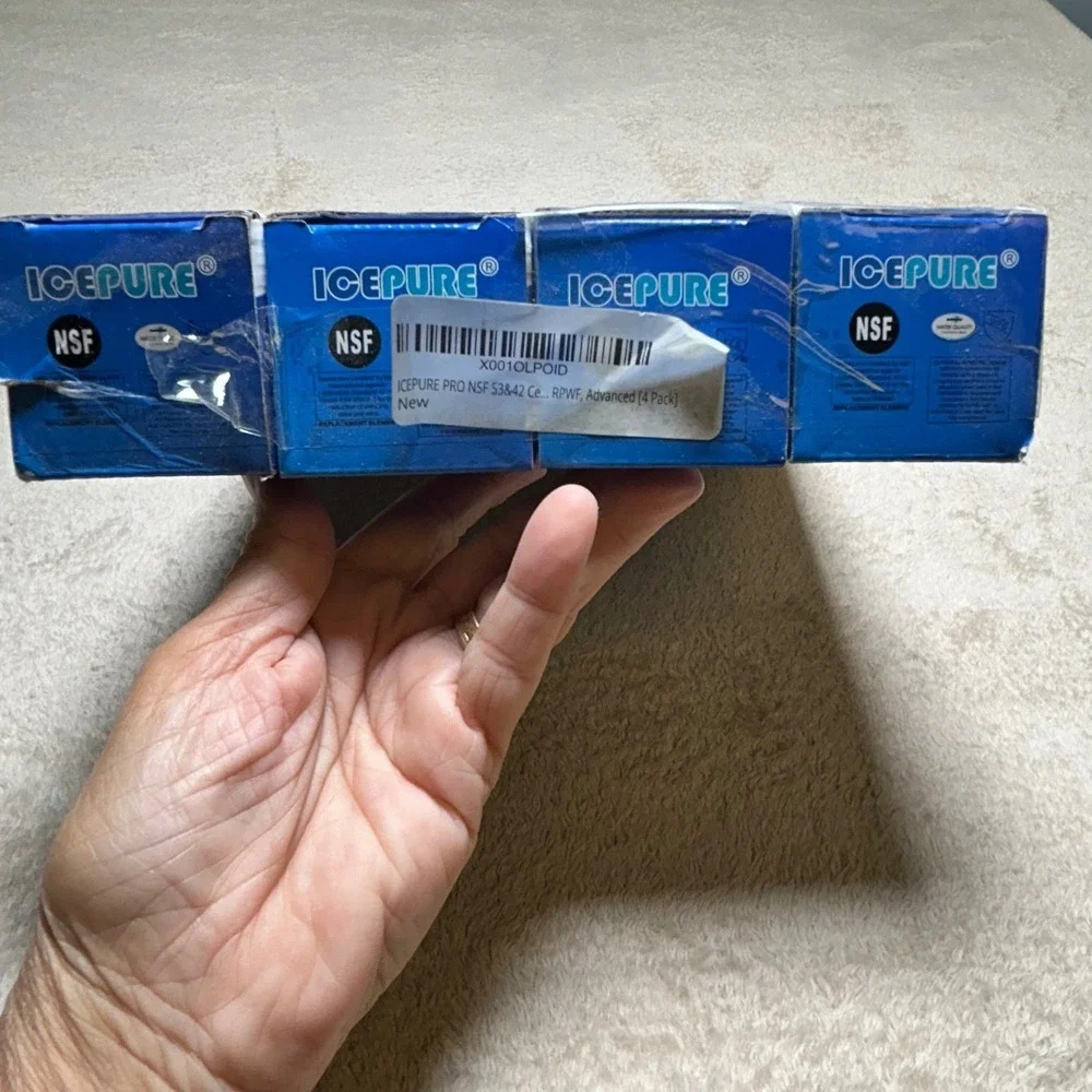 ICEPURE RWF3600A Refrigerator Water Filter 4 Pack Replaces GE RPWF NSF Certified